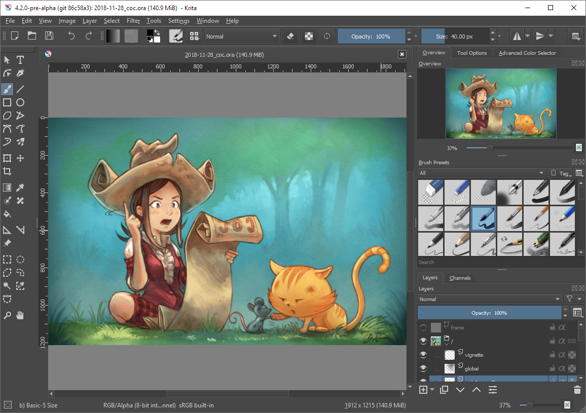 Krita screenshot